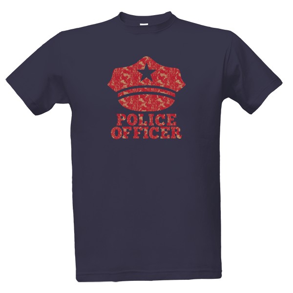 Tričko s potiskem Police Officer